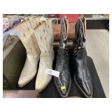 (2) Pairs of Western Boots
