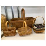 (5) Longaberger Baskets
