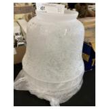 (4) New 7' Glass Shades