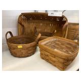 (4) Longaberger Baskets