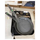 Enamelware and Miniature Cast Iron Frying Pans