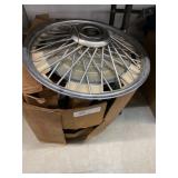 (4) Vintage Wire Spoked Hubcaps