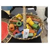 Woven Baskets with Building Blocks