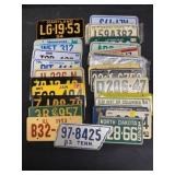 Vintage Miniature License Plates