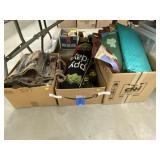 (3) Boxes- Floor Mat, Textiles, Carry Bags, etc.