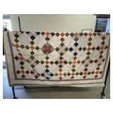 Diamond Pattern Knotted Quilt