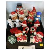 Vintage Porcelain Christmas Figurines & Shakers