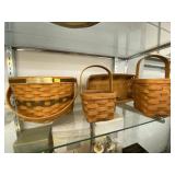 (4) Longaberger Baskets