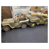 (2) Incomplete Tonka Toy Jeeps