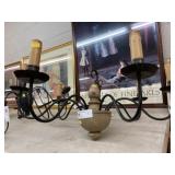 (2) Primitive Style Chandeliers