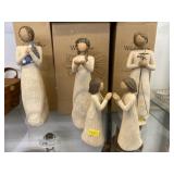(5) Willow Tree Figurines