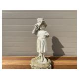 Concrete Girl Statue