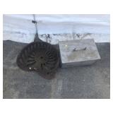 Vintage Tractor Seat & Stainless Steel Cover Box