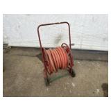 Vtg. Portable Hose Reel w/ Hose