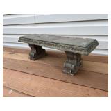Molded Plastic Small Garden Bench