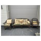 3 Pc. Vtg. Wicker Patio Set