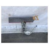 Straight Back Saw & Various items