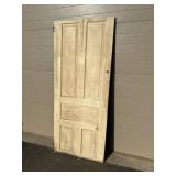 Vtg. Paneled Wooden Door