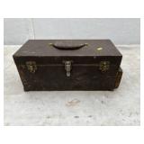Metal Tool Box w/ Tray & Tools