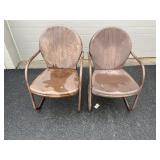 (2) Vtg. Spring Chairs