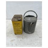 10 qt Galv. Sprinkling Can & Transmission Can