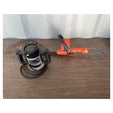 Black & Decker Router & Electric Hedge Trimmer