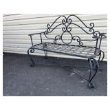 Iron Decorative Garden Bench