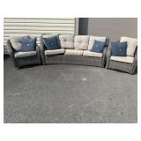 3 Pc. Modern Wicker Patio Set