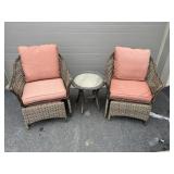 3 Pc. Wicker Patio Set