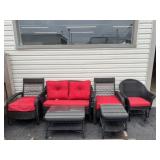 6 Pc. Wicker Patio Set