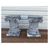 (2) Concrete Garden Planter Bases