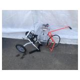 Rolling Luggage Carrier, Walk Behind Measurer &