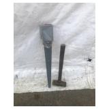 Sledge Hammer + Square Post Holder