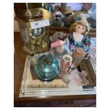 Anniversary Clock, Bureau Tray, Doll