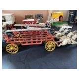 (2) Cast Metal Fire Wagons