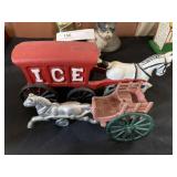 (2) Cast Metal Horse Drawn Carriages