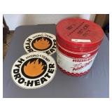 Chip Canister with 2 Steel Signs