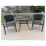 (3) Piece Poly Wicker Patio Set