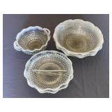 Opalescent Hobnail Glassware