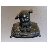 Contemporary Cast Metal Seated Dog