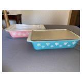 (2) Pyrex Covered Serving Dishes