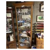 6-Shelf Glass Display Cabinet