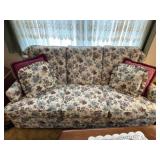 Floral Upholstered Sofa
