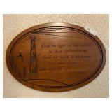 Wooden Wall Plaque with Print
