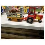 Fisher Price Tractor & Wagon w/ Figures