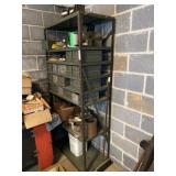 Metal Storage Shelf, Parts Bins, Hardware
