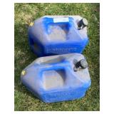 (2) 5 Gallon Plastic Kerosene Cans