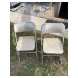 (2) Metal Folding Chairs