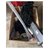 (5) Boxes- Cleaning Brushes, Telephone, Tarp, etc.