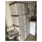 Rubbermaid Plastic Storage Cabinet with Coolers